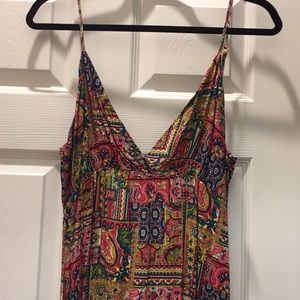 Boho style spaghetti strap maxi dress